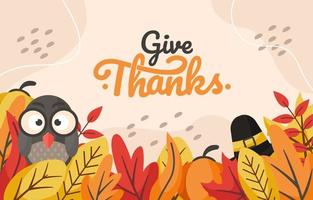 Give Thanks Background vector