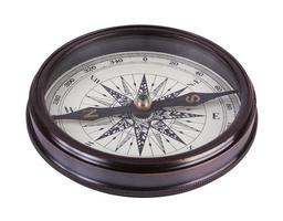 Antique brass compass photo