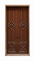elegante puerta de madera vintage foto