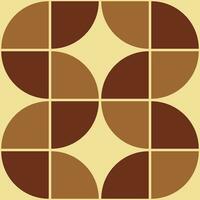 70's Geometric shapes pattern. Vintage Style Mid Century Modern Vector