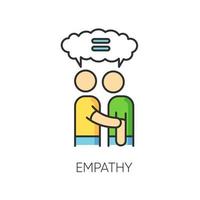 Empathy RGB color icon vector