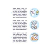 Benefits of gamification concept line icons with text vector