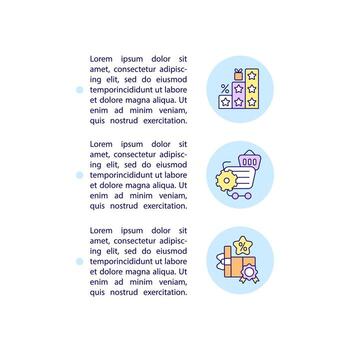 Badges program concept line icons with text vector
