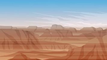 hermoso paisaje del cañón vector