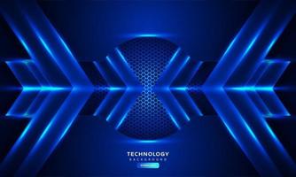 Dark blue light abstract hexagonal background vector