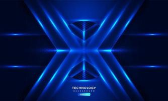 Dark blue light abstract hexagonal background vector