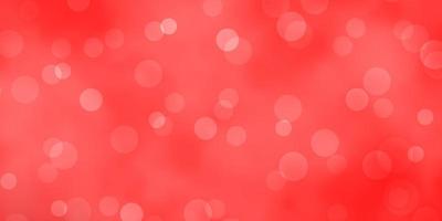 Light Red vector layout with circle shapes.