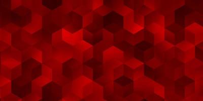 Light Red, Yellow vector background with set of hexagons.