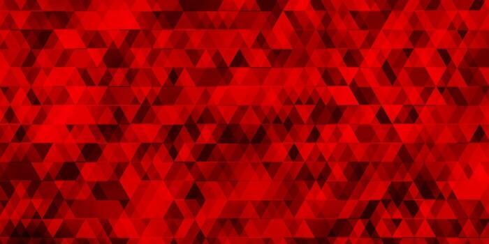 Dark Red vector background with lines, triangles.