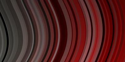 Dark Red vector backdrop with bent lines.