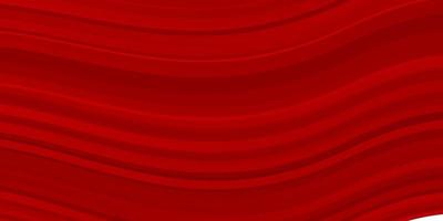 textura de vector rojo claro con curvas.