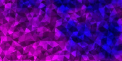 Light Purple, Pink vector background with triangles.