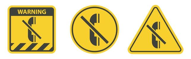 Symbol Do not use the phone vector