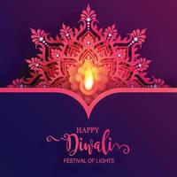 Diwali, Deepavali or Dipavali the festival of lights india vector