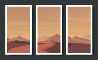 mountains vector landscapes in a flat style