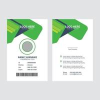 Corporate id card template vector