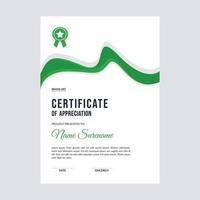 Certificate template design layout vector