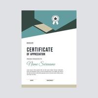 Certificate template design layout vector