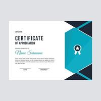 Certificate template awards diploma background vector