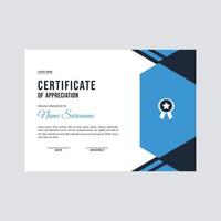 Certificate template awards diploma background vector