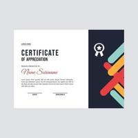 Certificate template awards diploma background vector