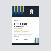 Certificate template awards diploma background vector