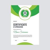 Certificate template awards diploma background vector