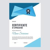 Certificate template awards diploma background vector