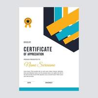 Certificate template awards diploma background vector