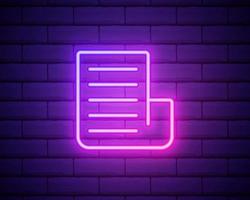 editorial, newspaper neon icon. Elements of editorial design set vector