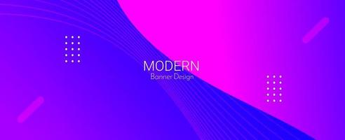 Abstract geometric purple modern smooth dark banner background vector