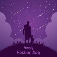 World father's day celebration vector