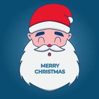 santa characters celebrating christmas vector