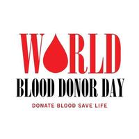 World Blood Donor Day vector