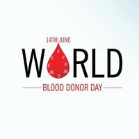 World Blood Donor Day. vector