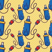mini grinder tool seamless pattern illustration vector