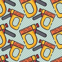 staples gun seamless pattern illustration vector