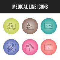 Beautiful Medical vector icon set for commercial use