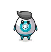 cute rocket mascot with an optimistic face vector