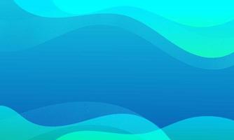 Abstract Blue Fluid Wave Background vector