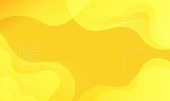 Abstract Yellow Fluid Wave Background vector