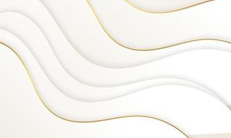 Abstract White Luxury Wave Background vector