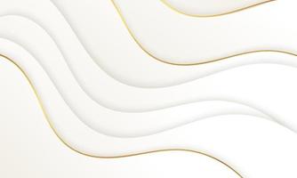Abstract White Luxury Wave Background vector