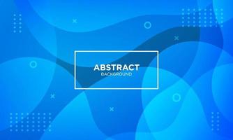 Abstract Blue Fluid Wave Background vector