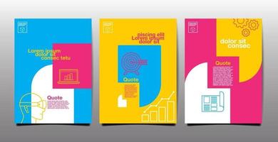 annual report , future, business, template layout design vector