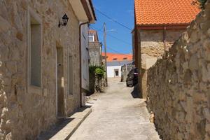 corrubedo, un pequeño pueblo de pescadores en la comunidad de galicia, españa. foto