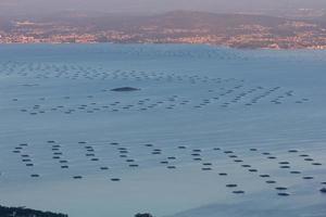 General view of the Ria de Arosa in Galicia, spain photo