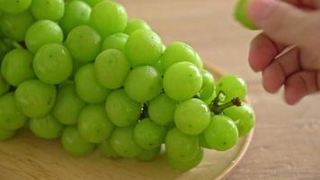 fresh green grape video