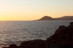 Marine views of the Atlantic ocean, Galicia, Spain photo