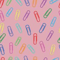 paper clips dusty pink pattern vector